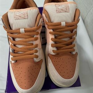 Nike SB Dunk Low in Orange and Cream